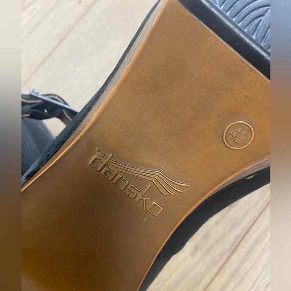 Studded High Heeled Clog Mules - Picture 4 of 5